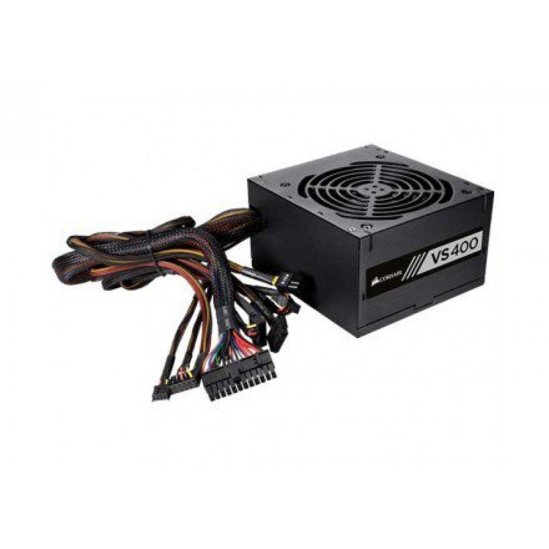 FONTE CORSAIR VS400 80PLUS WHITE PFC ATIVO 400W, CP-9020117-LA