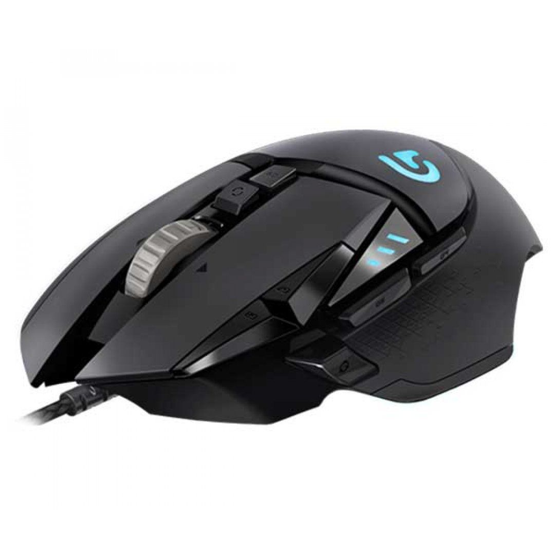MOUSE GAMER LOGITECH G502 PROTEUS SPECTRUM LED RGB USB PRETO, 910-004616