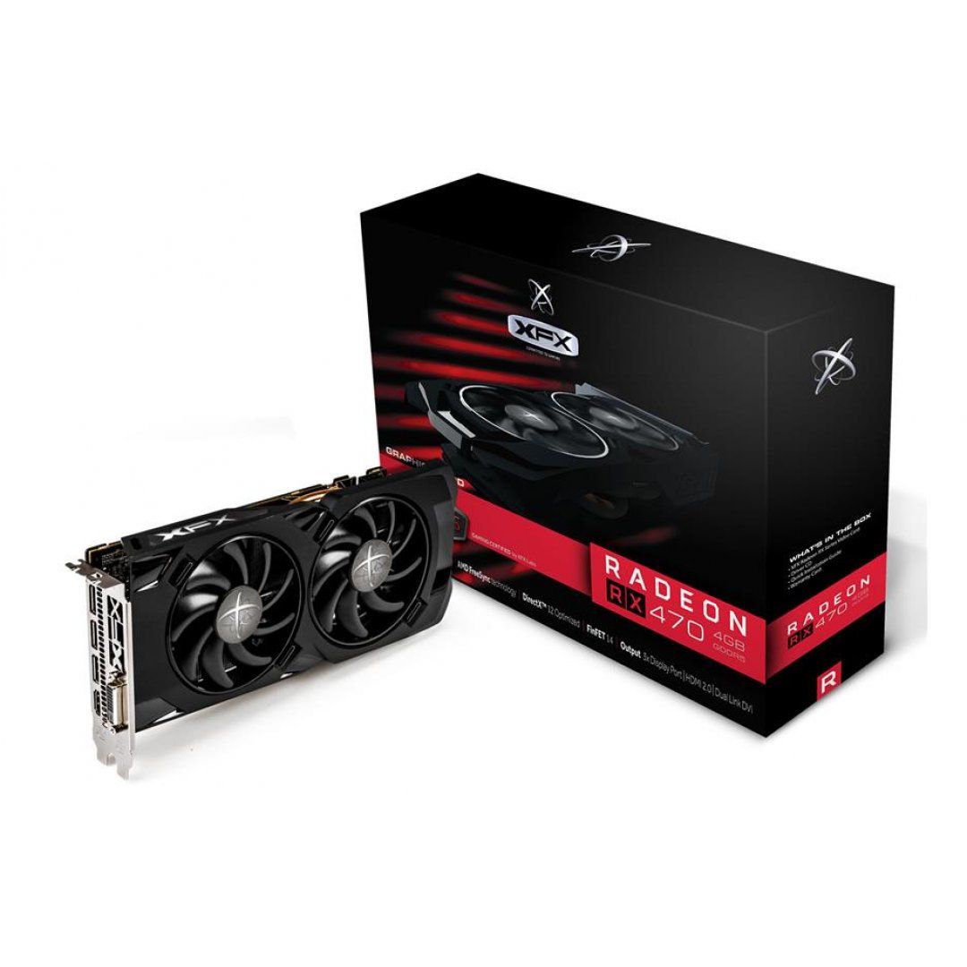 PLACA DE VÍDEO RX 470 4GB DDR5 XFX - RX-470P4LFB6