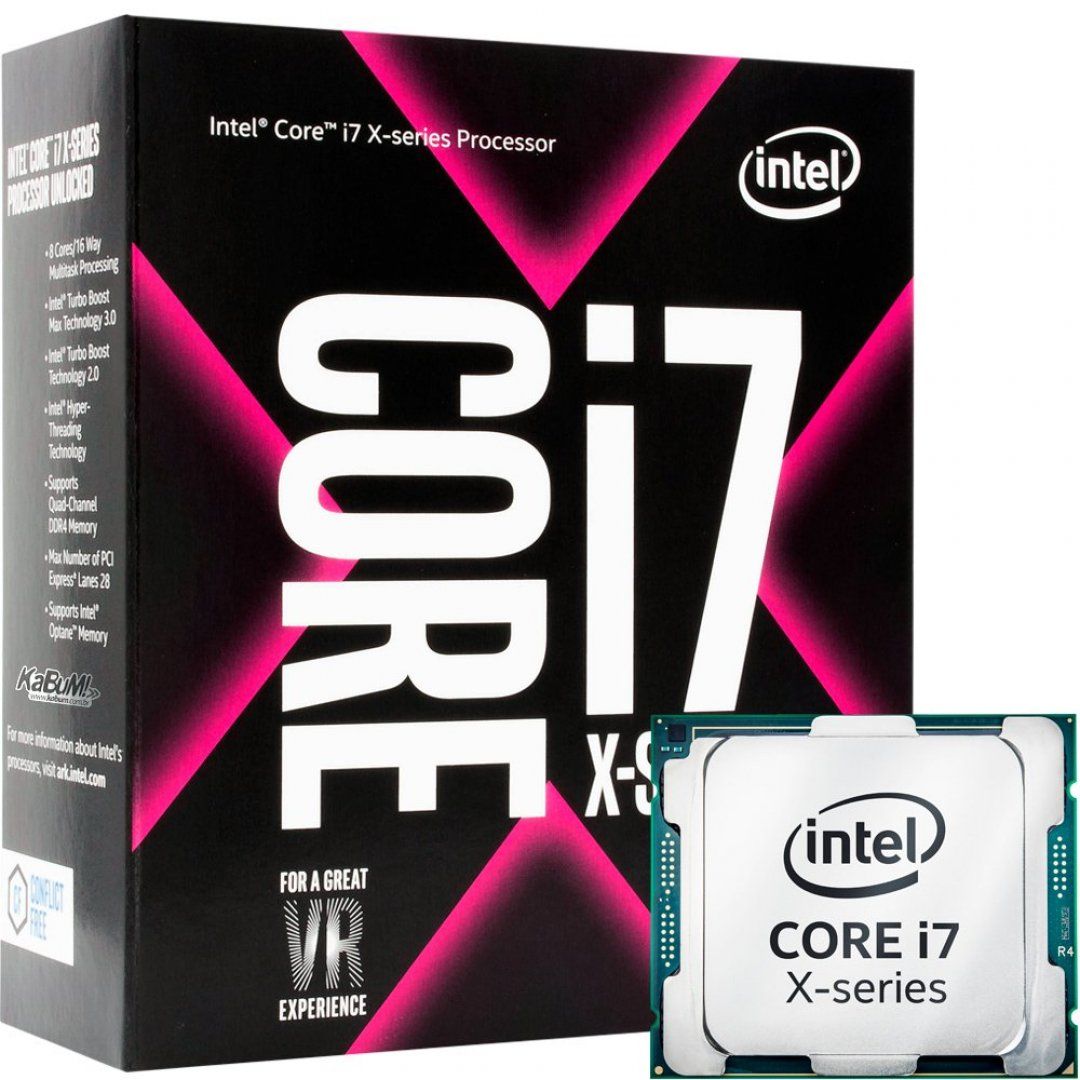 PROCESSADOR INTEL CORE I7-7800X X-SERIES LGA2066 3,5GHZ 8,25MB CACHE, BX80673I77800X