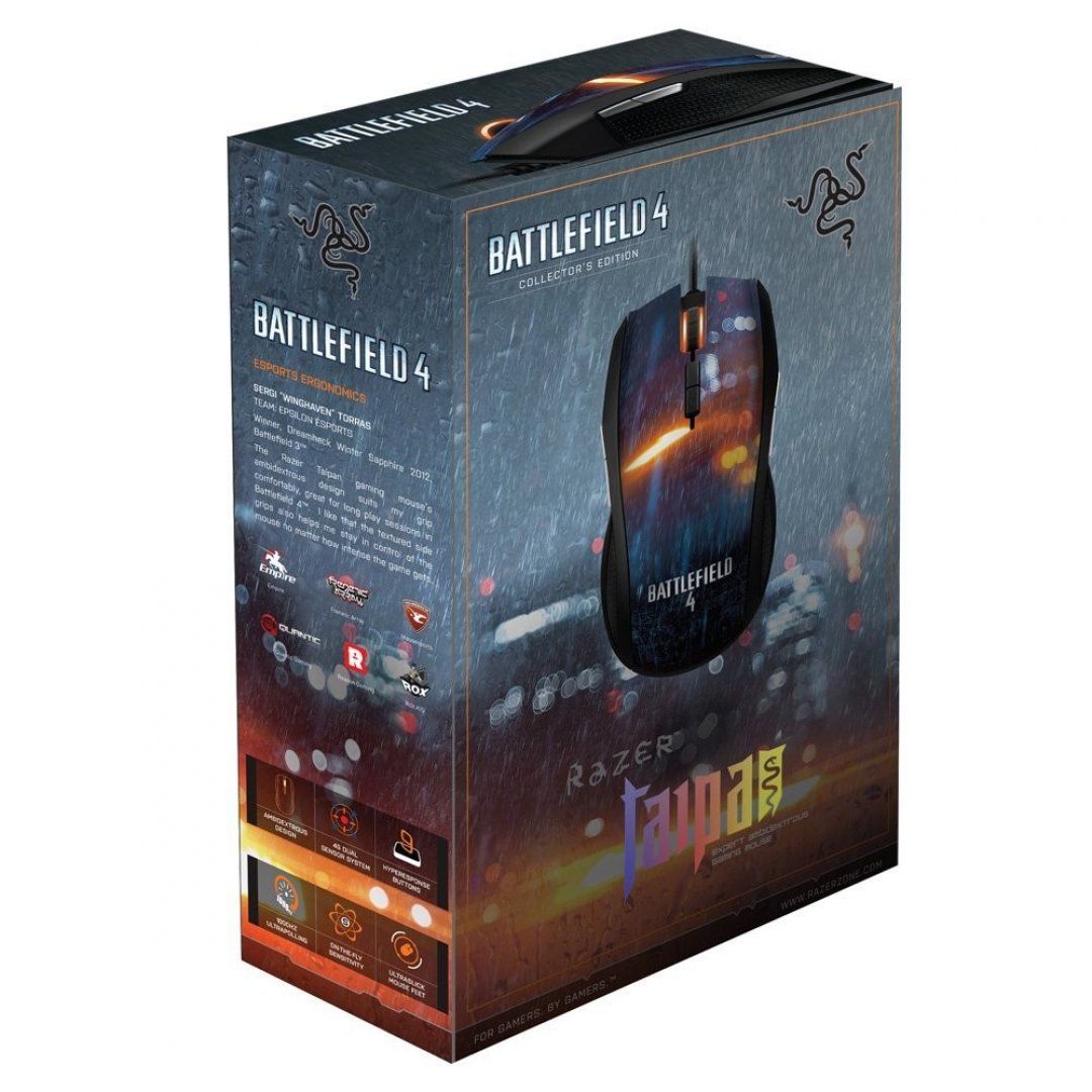Razer BF 4 Taipan Expert Ambidextrous Mouse (USB / Black / 8200dpi / 9 Buttons) - RZ01-00780200-R3M1
