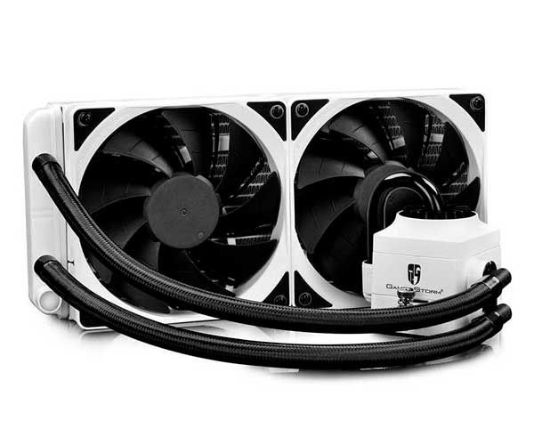 WATER COOLER CAPTAIN 240 EX WHITE RGB, DP-GS-H12L-CT240RGB-WH