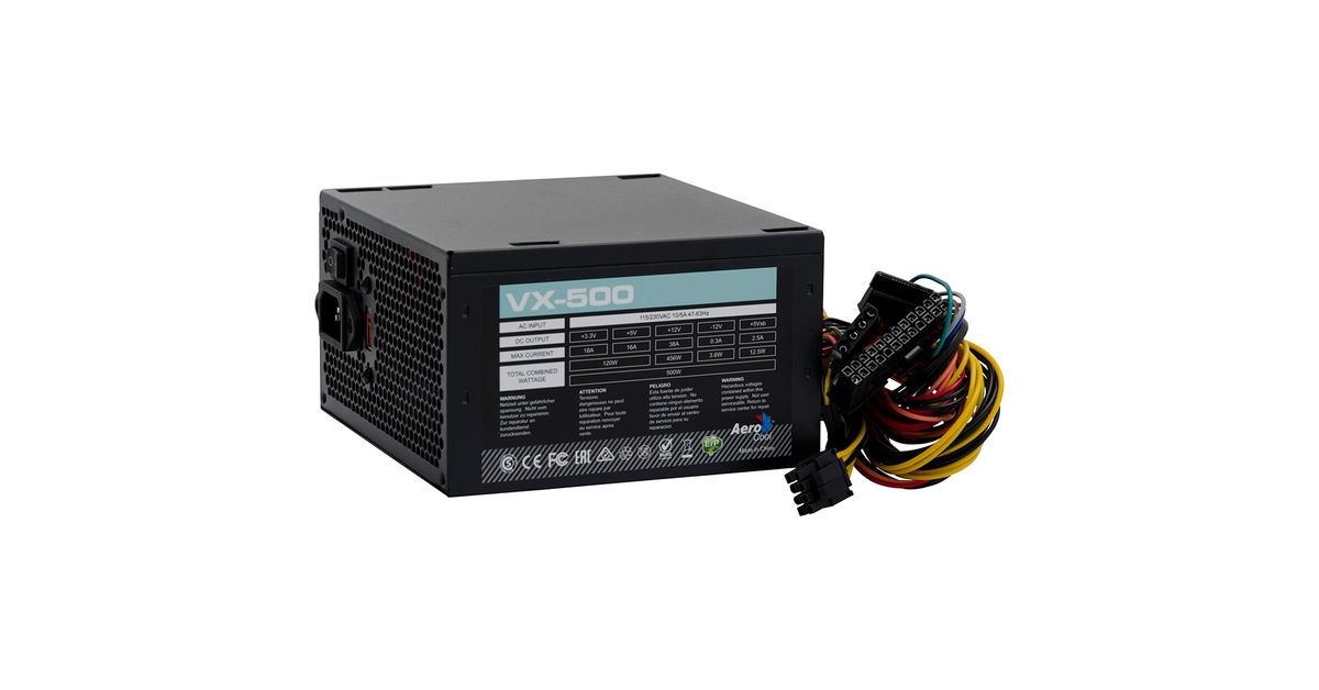 Fonte 500W Aerocool VX-500 | ChipByte Informática