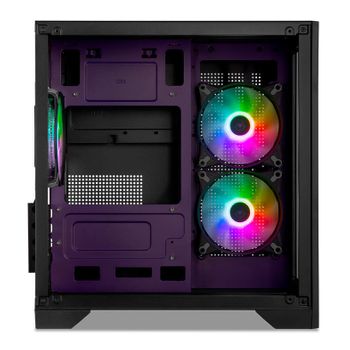 Gabinete Gamer Mancer CV100 Purple Edition Aquário Lateral em Vidro ...