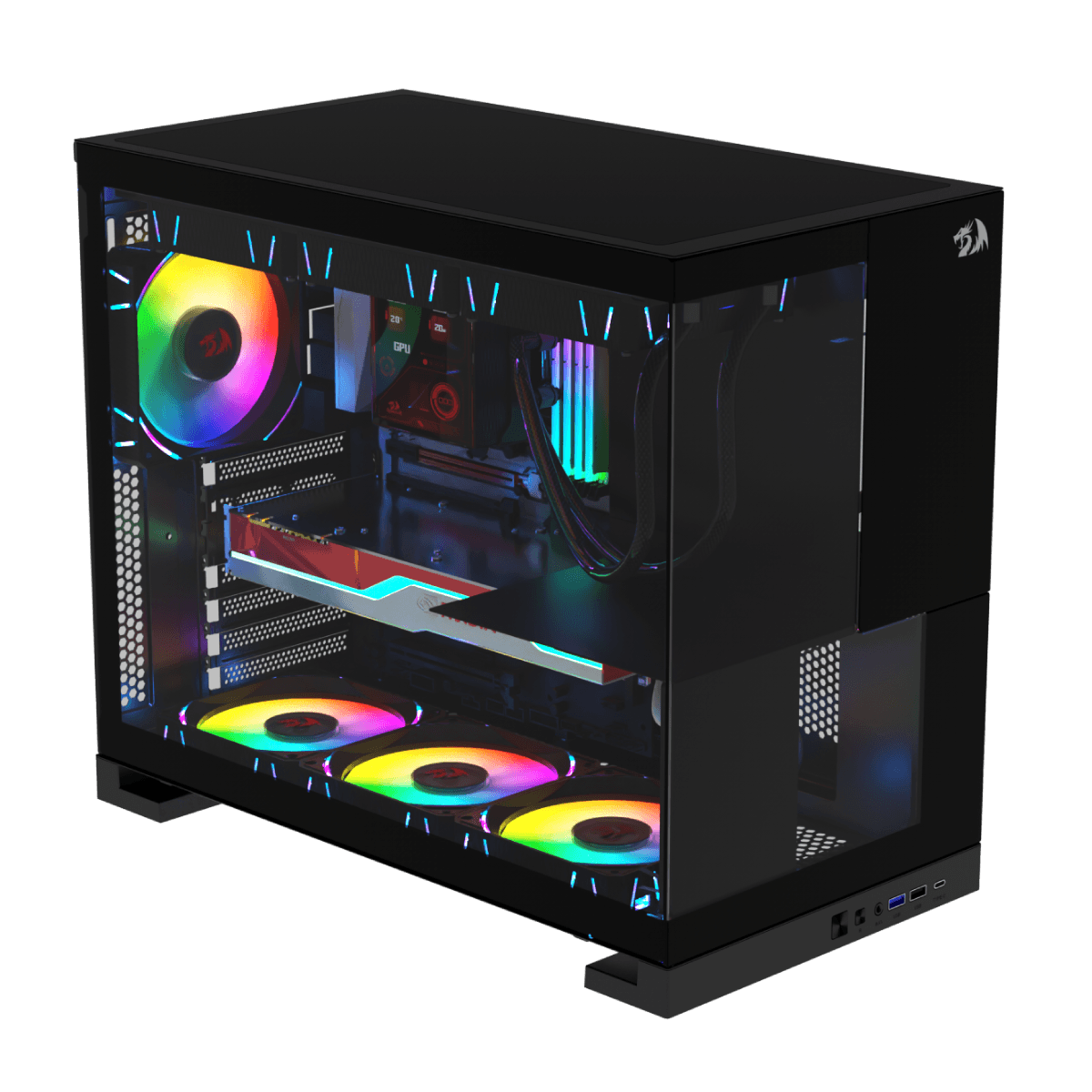 Gabinete Gamer Xtrike Bi Turbo 636B | ChipByte Informática
