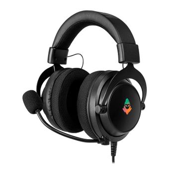 Headset Gamer Mancer Aura Preto Rainbow Drivers de 50mm MCR-AUR-RGB01