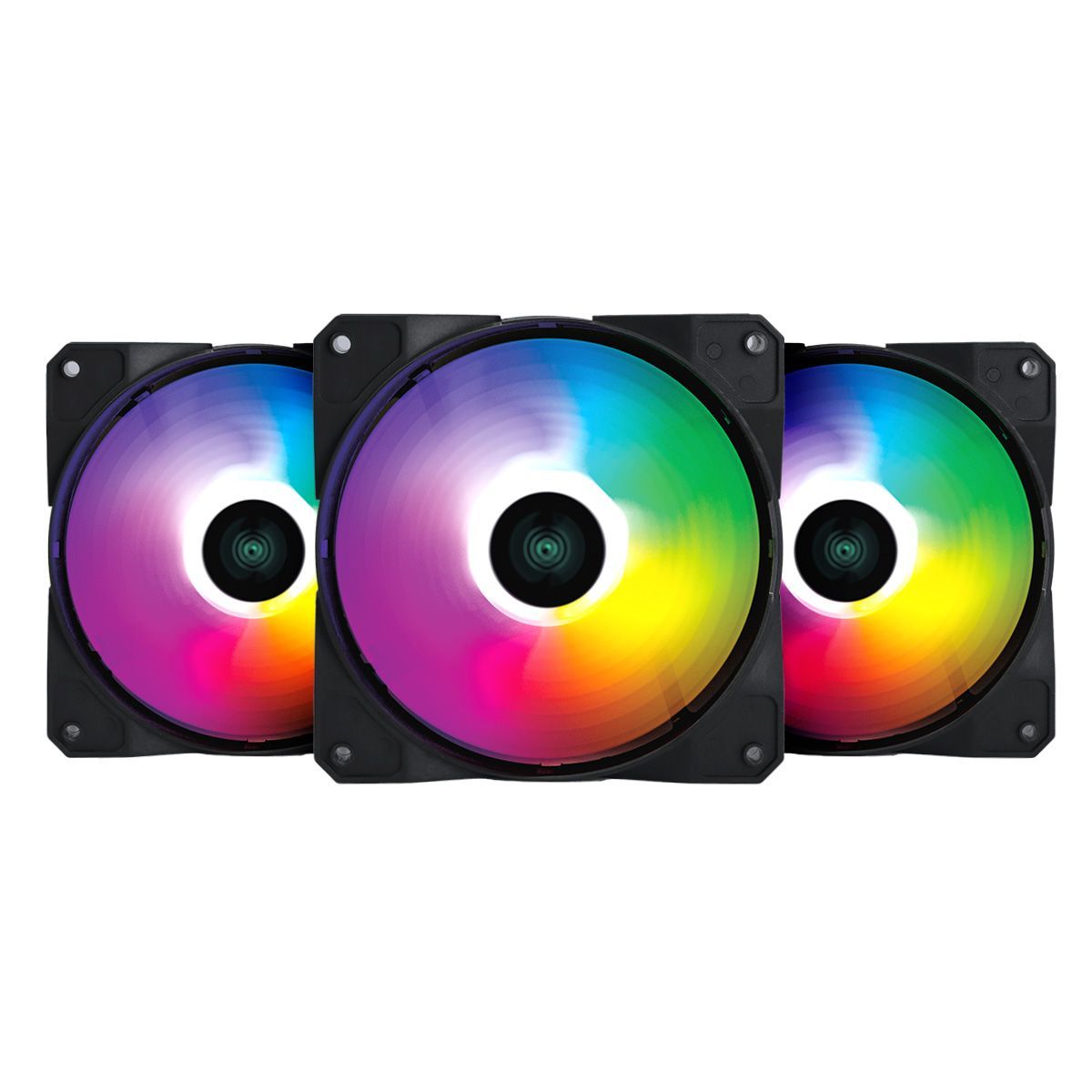 3in1 ファイヤーギア「3flame」 Kit 3 Fan Argb Gamemax Myrsky Black Fn12a-s3i-b Preto | MercadoLivre