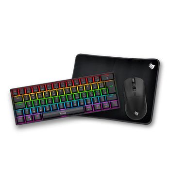Kit Teclado Mecânico/Mouse 4200DPI/Mousepad Médio Pichau Netuno Light 3x1 - PG-NTNL-RBW01