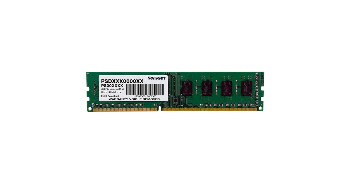 Memória DDR3 4GB 1600Mhz Patriot PSD34G16002 ChipByte