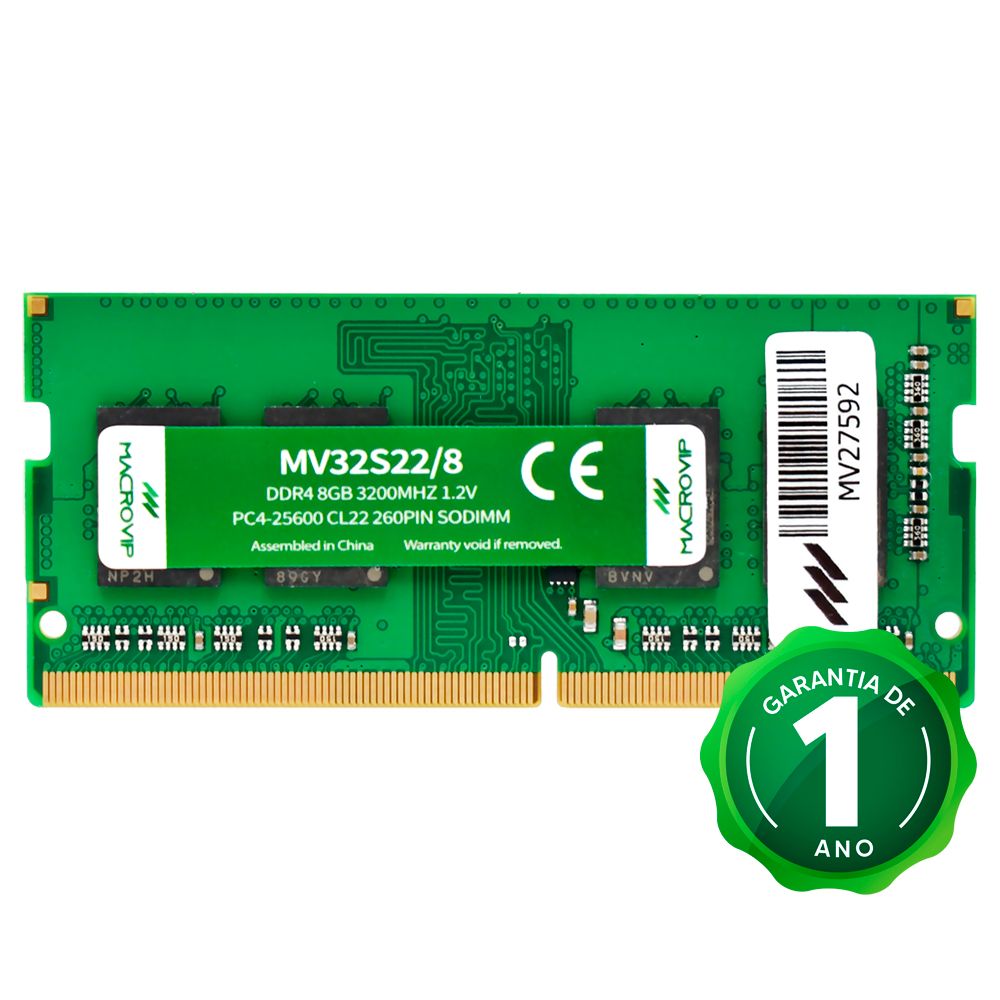 Memoria DDR4 16GB 3200mhz Crucial P/ Notebook 1.2V - CT16G4SFRA32A