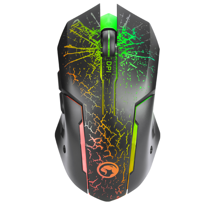 Mouse Gamer Marvo Scorpion M207 3200DPI - RGB LED 7 cores