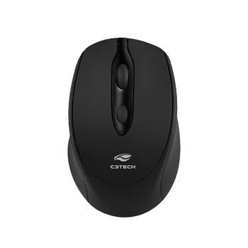 Mouse Sem Fio C3Tech M-BT30BK Preto Dual Mode 1600DPI Bluetooth + 2.4Ghz - Recarregavel