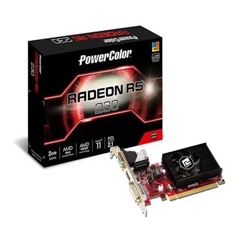 Placa de Video 2GB Radeon R5 230 PowerColor 2GBK3-HE ChipByte - Main Image