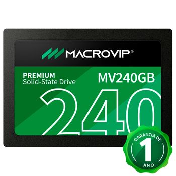 SSD Macrovip 240GB MV240GB - Leitura 520Mbs e Gravação 450Mbs