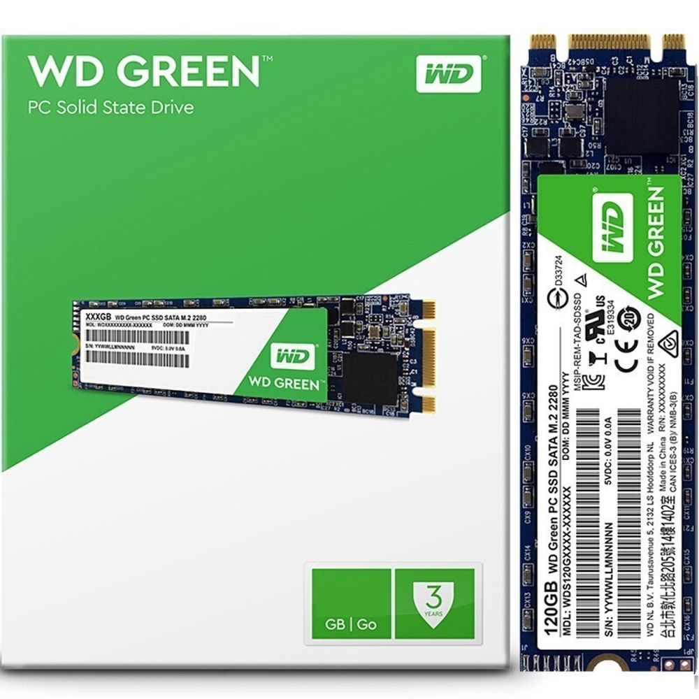 SSD Western Digital WD Green 120GB Sata M.2 2280 - WDS120G2G0B ...