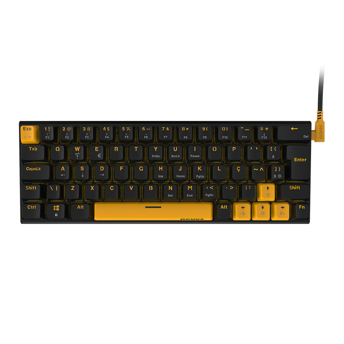 Teclado Mecânico USB Pcyes Kuromori Voyager Edition LED Rainbow