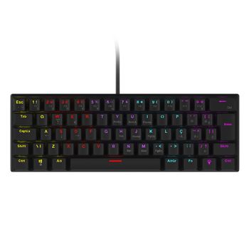 Teclado Mecânico USB Vinik Anihi Black LED Rainbow Layout 60% - Switch Blue - ANIHIBKBL