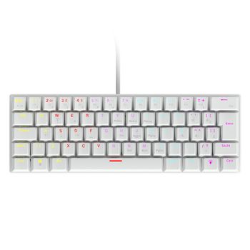 Teclado Mecânico USB Vinik Anihi White LED Rainbow Layout 60% - Switch Blue - ANIHIWHBL
