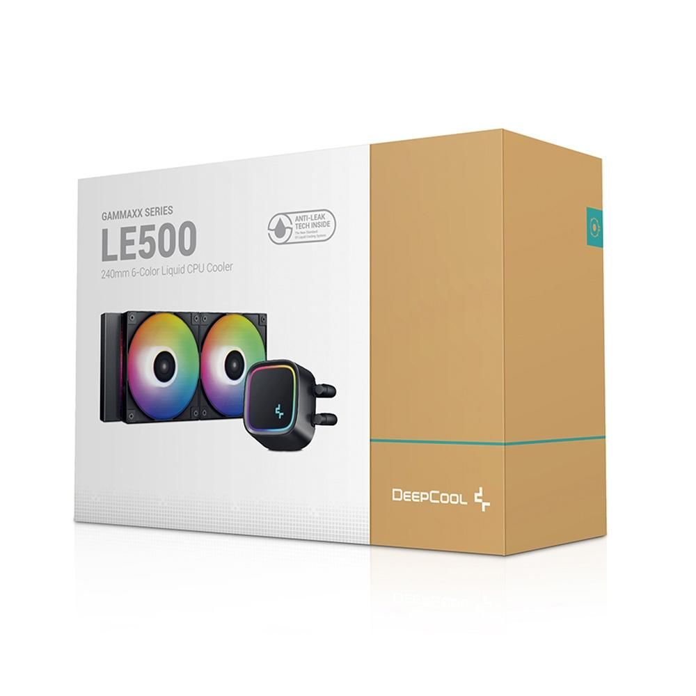 Water Cooler Deepcool Gammaxx LE500 Rainbow 240mm Preto RLE500BKLNMCG1 ChipByte Informática