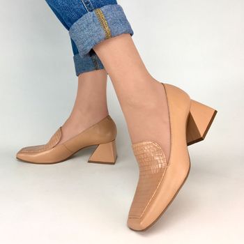 loafer feminino salto