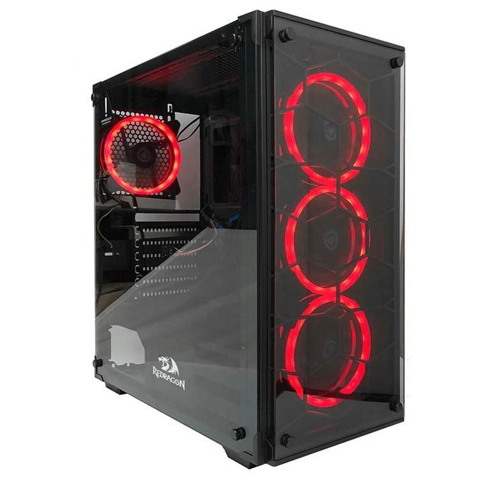 Gabinete Redragon Gamer Wheeljack Branco c/Janela - GC-606BK | FGTEC