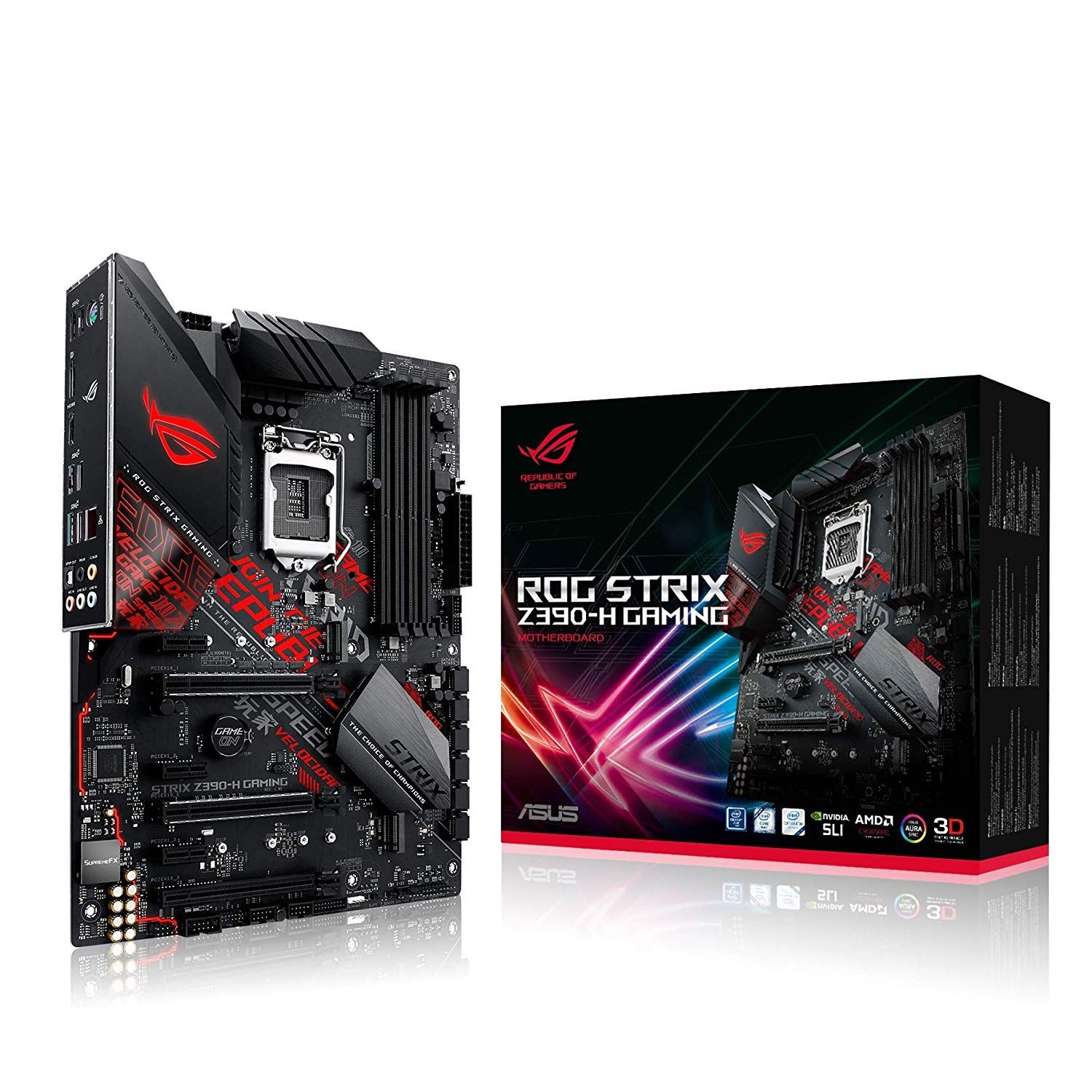 Placa Mãe Asus ROG Strix Z390-H Gaming DDR4 LGA 1151 ATX Placa Mãe Asus ROG Strix Z390-H Gaming DDR4 LGA 1151 ATX